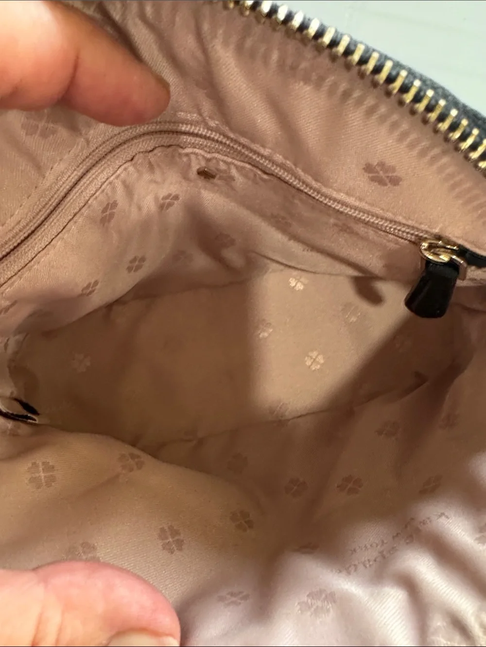 kate spade Black Star Print Dome Crossbody with Gold Chain